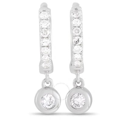 Lb Exclusive 14k White Gold 0.15ct Diamond Drop Earrings In Multi-color