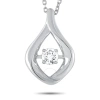 Shop Lb Exclusive 14k White Gold 0.15ct Diamond Pendant Necklace In Multi-color