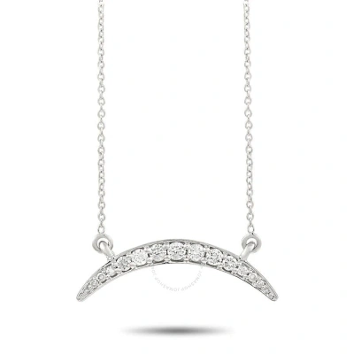 Lb Exclusive 14k White Gold 0.16 Ct Diamond Necklace In Multi-color