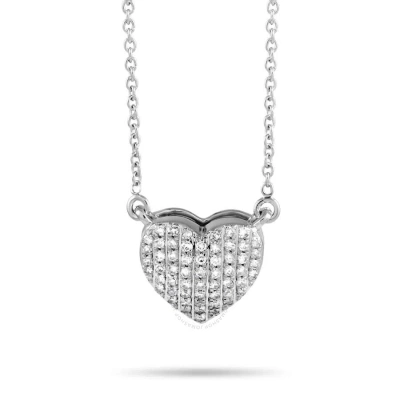 Lb Exclusive 14k White Gold 0.16ct Diamond Pendant Necklace In Multi-color