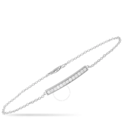 Lb Exclusive 14k White Gold 0.25 Ct Diamond Bracelet In Multi-color