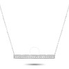 Lb Exclusive 14k White Gold 0.25 Ct Diamond Pendant Necklace In Multi-color