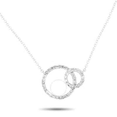 Lb Exclusive 14k White Gold 0.25ct Diamond Necklace Pn15379 W In Multi-color