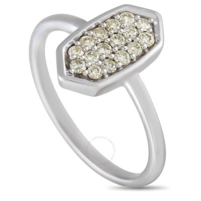 Lb Exclusive 14k White Gold 0.31 Ct Diamond Ring In Multi-color