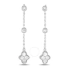 Lb Exclusive 14k White Gold 0.40 Ct Diamond Dangle Earrings In Multi-color