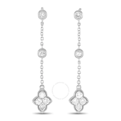 Lb Exclusive 14k White Gold 0.40 Ct Diamond Dangle Earrings In Multi-color