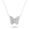 LB EXCLUSIVE LB EXCLUSIVE 14K WHITE GOLD 0.50CT DIAMOND BUTTERFLY NECKLACE PN15396