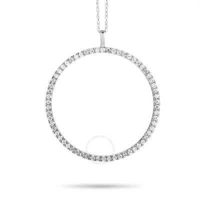 Lb Exclusive 14k White Gold 0.50ct Diamond Pendant Necklace In Multi-color