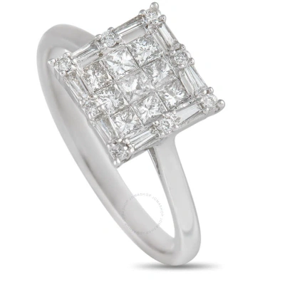 Lb Exclusive 14k White Gold 0.65 Ct Diamond Ring In Multi-color