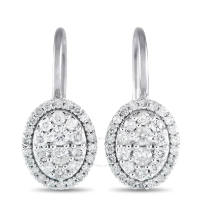 Lb Exclusive 14k White Gold 0.75ct Diamond Drop Earrings In Multi-color