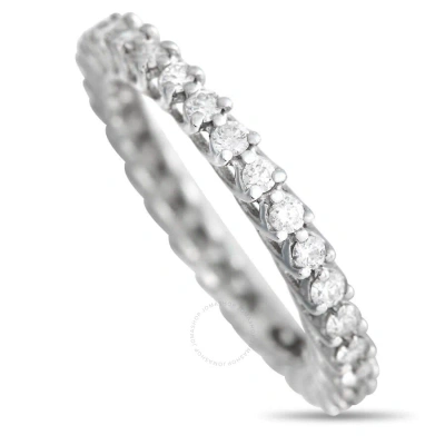 Lb Exclusive 14k White Gold 0.80 Ct Diamond Eternity Band Ring In Multi-color