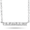 Lb Exclusive 14k White Gold 0.10 Ct Diamond Pendant Necklace In White