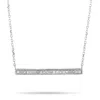 Lb Exclusive 14k White Gold 0.10ct Diamond Pendant Necklace In White
