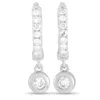 Lb Exclusive 14k White Gold 0.15ct Diamond Drop Earrings Aer-15711