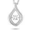 Lb Exclusive 14k White Gold 0.15ct Diamond Pendant Necklace In White