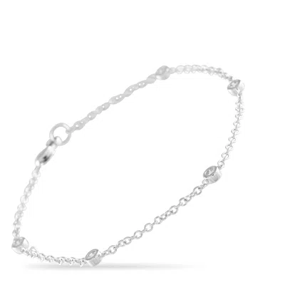 Lb Exclusive 14k White Gold 0.22ct Diamond Bracelet Alb-15831