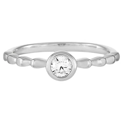 Pre-owned Lb Exclusive 14k White Gold 0.25 Carat Diamond Ring