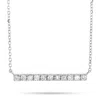 Lb Exclusive 14k White Gold 0.25 Ct Diamond Pendant Necklace In White
