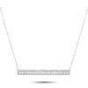 Lb Exclusive 14k White Gold 0.25 Ct Diamond Pendant Necklace In White