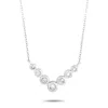 Lb Exclusive 14k White Gold 0.25 Ct Diamond Pendant Necklace In White