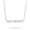 Lb Exclusive 14k White Gold 0.25ct Diamond Bar Necklace In White