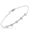 Lb Exclusive 14k White Gold 0.25ct Diamond Bracelet Br10372-w