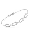 Lb Exclusive 14k White Gold 0.25ct Diamond Bracelet Br10529-w In Silver