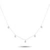 Lb Exclusive 14k White Gold 0.25ct Diamond Necklace Nk01630-w In White