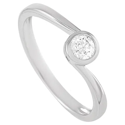 Pre-owned Lb Exclusive 14k White Gold 0.26 Ct Diamond Ring