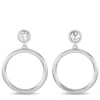 Lb Exclusive 14k White Gold 0.31 Ct Diamond Earrings In White