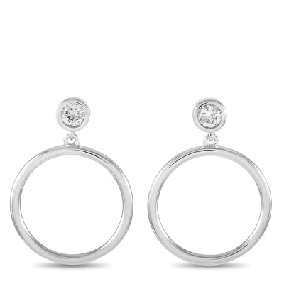 Lb Exclusive 14k White Gold 0.40 Ct Diamond Earrings