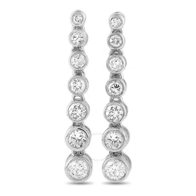 Lb Exclusive 14k White Gold 0.50ct Diamond Drop Earrings In Neutral