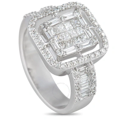 Lb Exclusive 14k White Gold 1.28 Ct Diamond Ring In Multi-color
