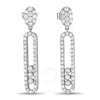 Lb Exclusive 14k White Gold 1.00ct Diamond Earrings Er28881 W