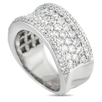 Lb Exclusive 14k White Gold 1.08ct Diamond Ring Mf16-022326 In Silver