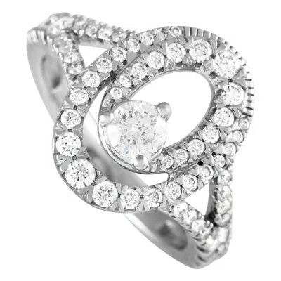 Pre-owned Lb Exclusive 14k White Gold 1.0ct Diamond Ring Mf05-100124