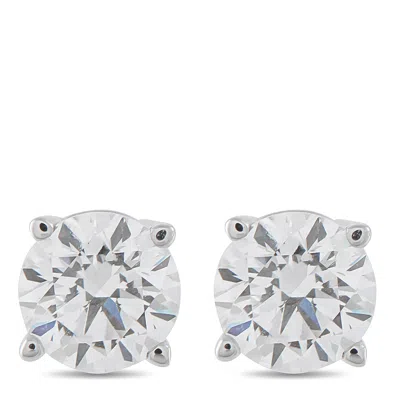 Lb Exclusive 14k White Gold 1.0ct Lab-grown Diamond Stud Earrings Lg27-120825