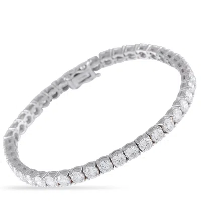 Lb Exclusive 14k White Gold 11.50ct Lab-grown Diamond Tennis Bracelet Mf04-072225