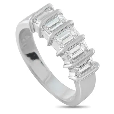 Lb Exclusive 14k White Gold 1.25ct Diamond Ring Mf13-062426 In Silver