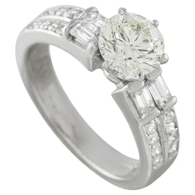 Pre-owned Lb Exclusive 14k White Gold 1.65ct Diamond Ring Mf26-070126