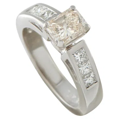 Pre-owned Lb Exclusive 14k White Gold 1.72ct Diamond Ring Mf28-070226