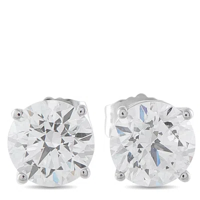 Lb Exclusive 14k White Gold 2.05ct Lab-grown Diamond Stud Earrings Lg21-120825
