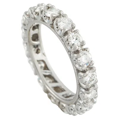 Pre-owned Lb Exclusive 14k White Gold 2.0ct Diamond Eternity Band Ring Mf04-051326