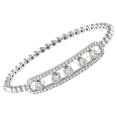 Pre-owned Lb Exclusive 14k White Gold 2.10ct Diamond Bracelet