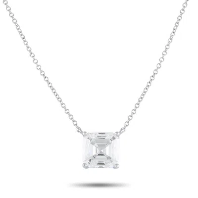 Lb Exclusive 14k White Gold 2.32ct Lab-grown Diamond Necklace Mf18-041725