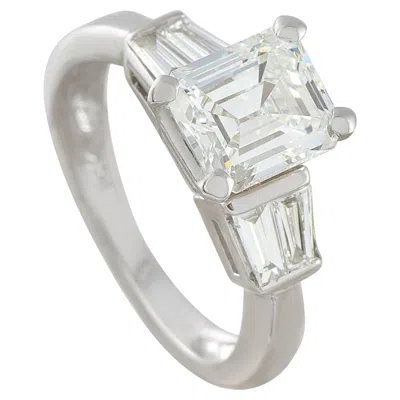 Pre-owned Lb Exclusive 14k White Gold 2.39ct Diamond Ring Mf21-051426