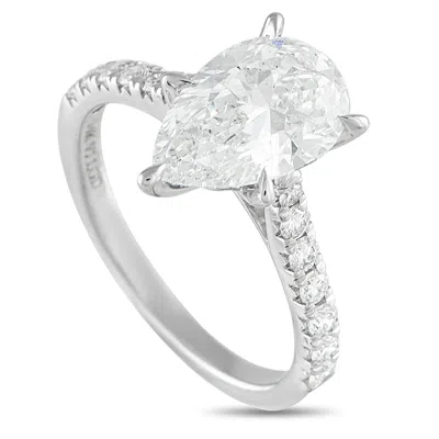 Lb Exclusive 14k White Gold 2.95ct Lab-grown Diamond Ring Lg10-091025 In Silver