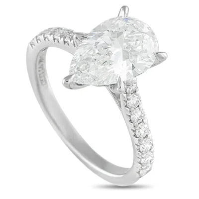 Lb Exclusive 14k White Gold 2.95ct Lab Grown Diamond Ring Lg10 091025 In Silver