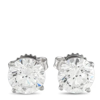 Lb Exclusive 14k White Gold 3.0ct Lab-grown Diamond Stud Earrings Mf26-061425