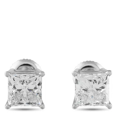 Lb Exclusive 14k White Gold 3.50ct Lab-grown Diamond Earrings Mf19-051525